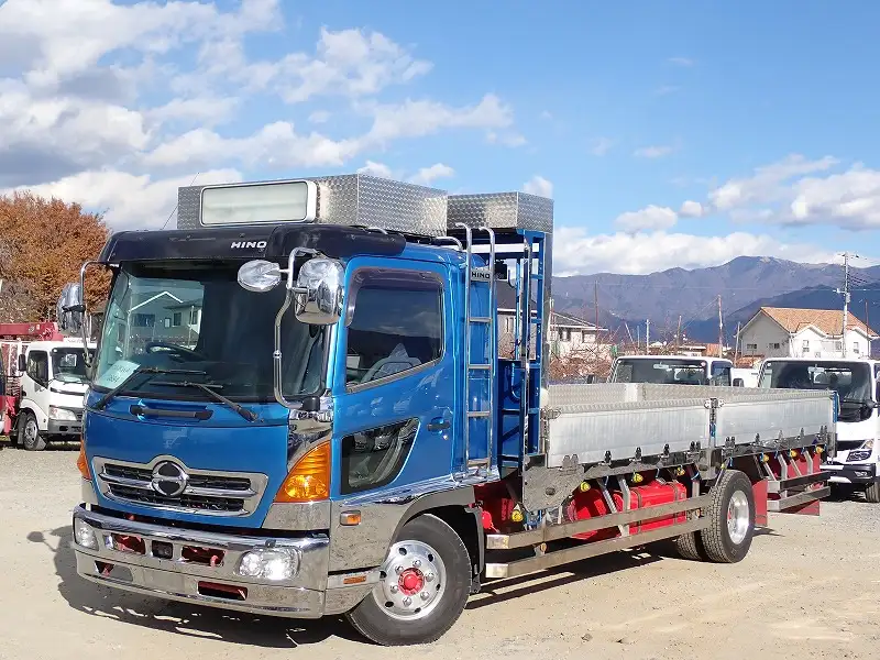 日野 レンジャー 中型/増トン 平ボディ 床鉄板 アルミブロック の中古トラック【車両No.178223】