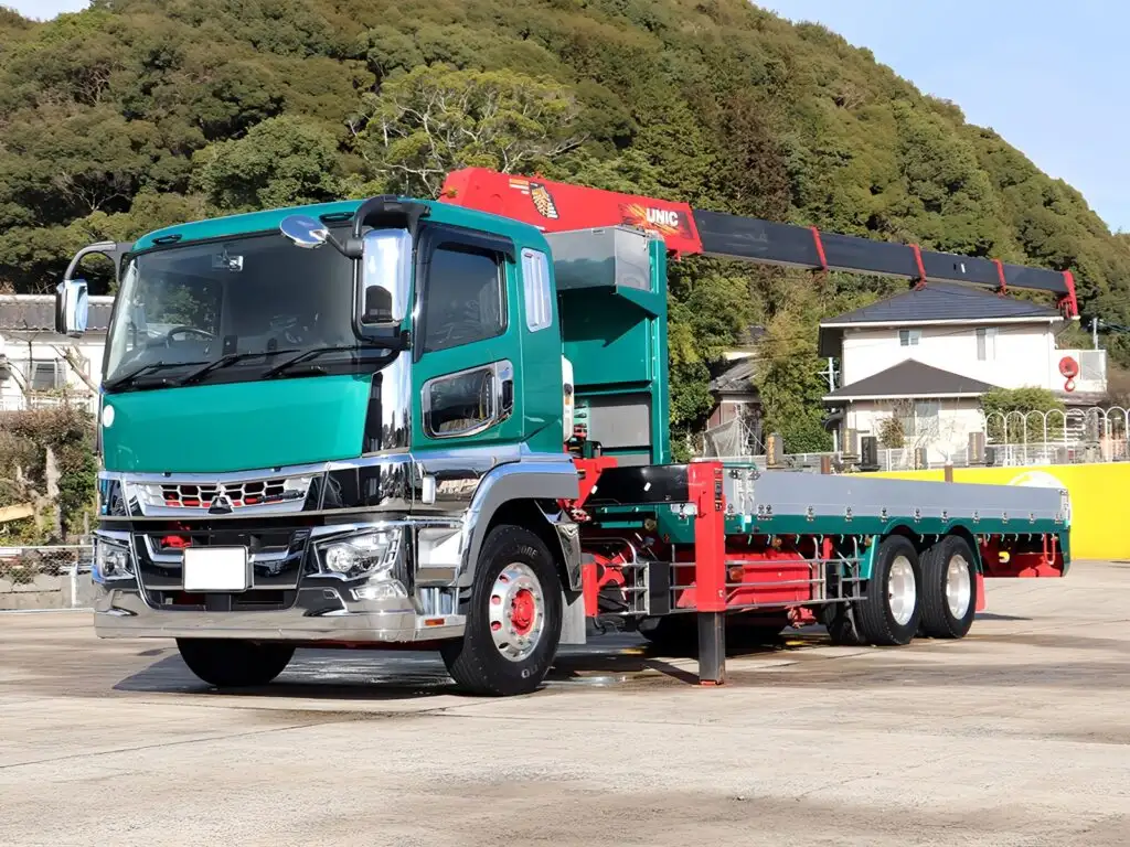 三菱 スーパーグレート 大型 クレーン付 アルミブロック エアサス の中古トラック【車両No.178766】