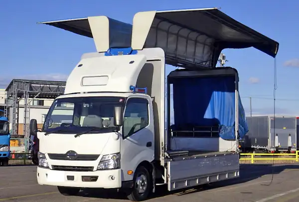 日野 デュトロ 小型 ウイング 幌ウイング TKG-XZU710M の中古トラック【車両No.178871】