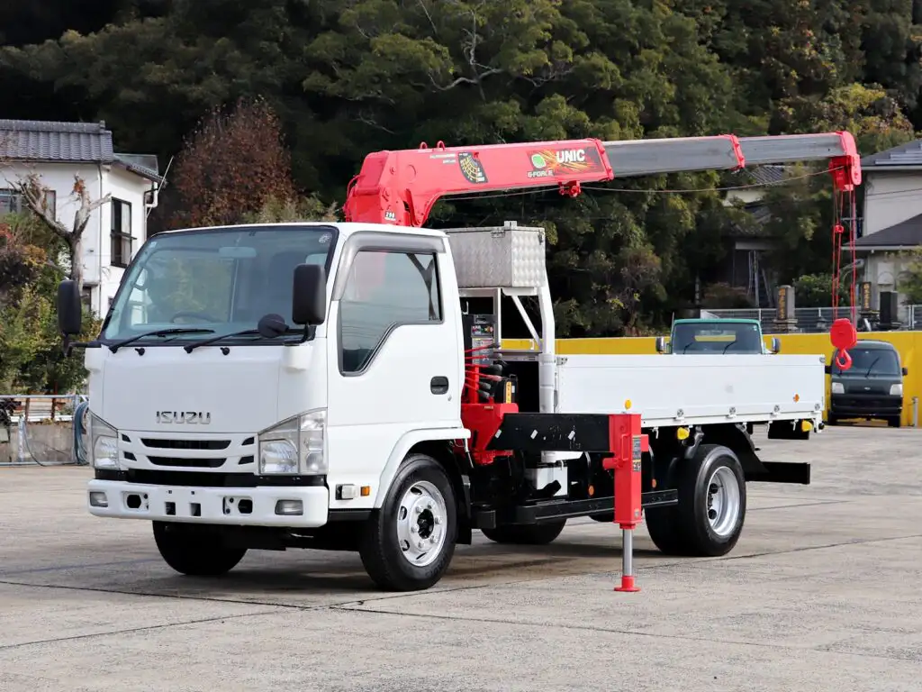 いすゞ エルフ 小型 クレーン付 アルミブロック 3段 の中古トラック【車両No.179218】
