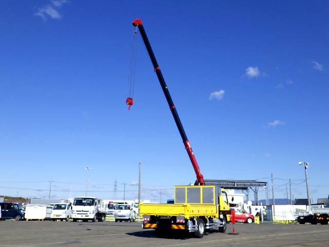 三菱 キャンター 小型 クレーン付き(ユニック) 床鉄板 4段の中古トラック画像4