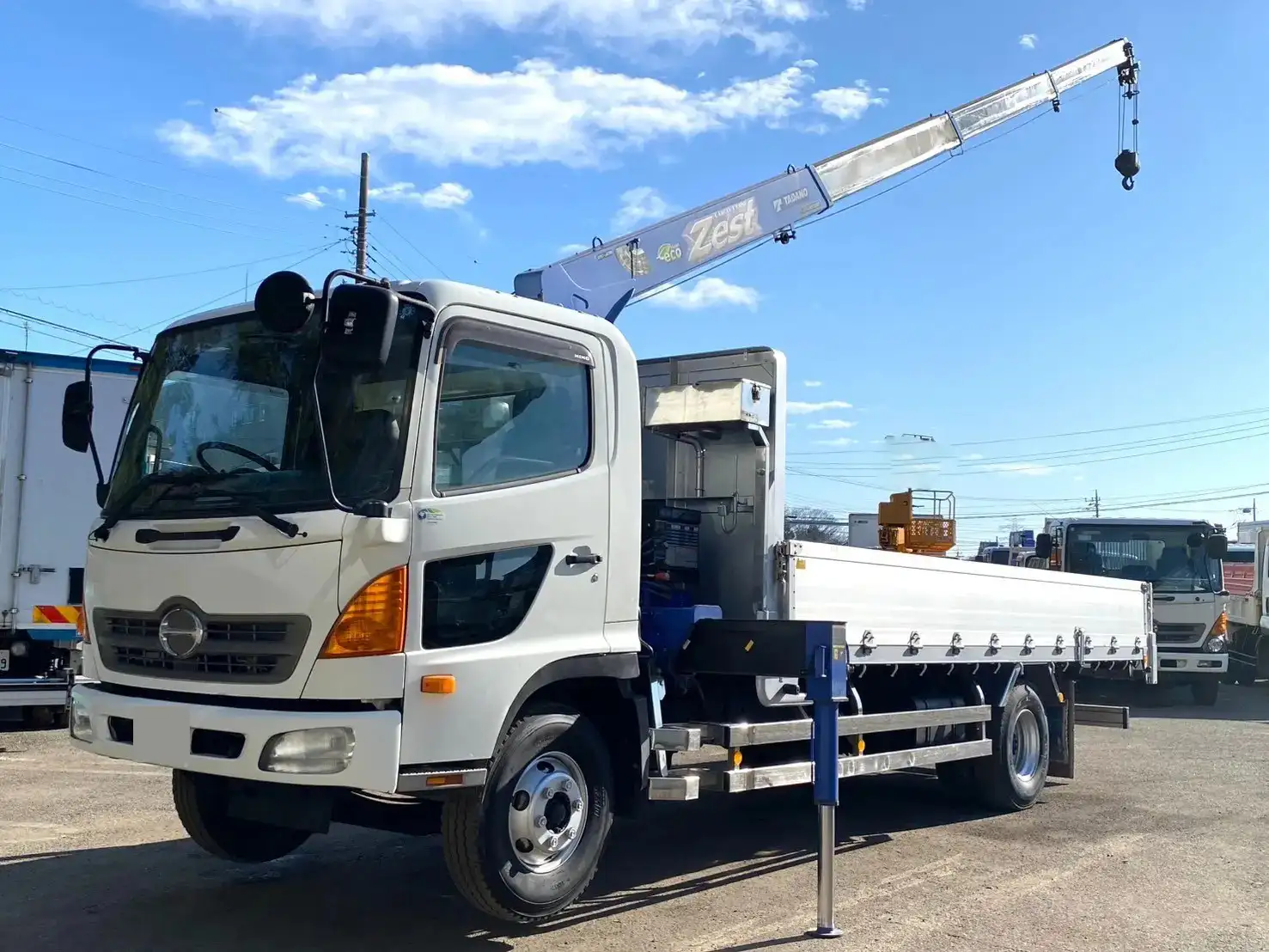 日野 レンジャー 中型/増トン クレーン付 床鉄板 アルミブロック の中古トラック【車両No.179850】