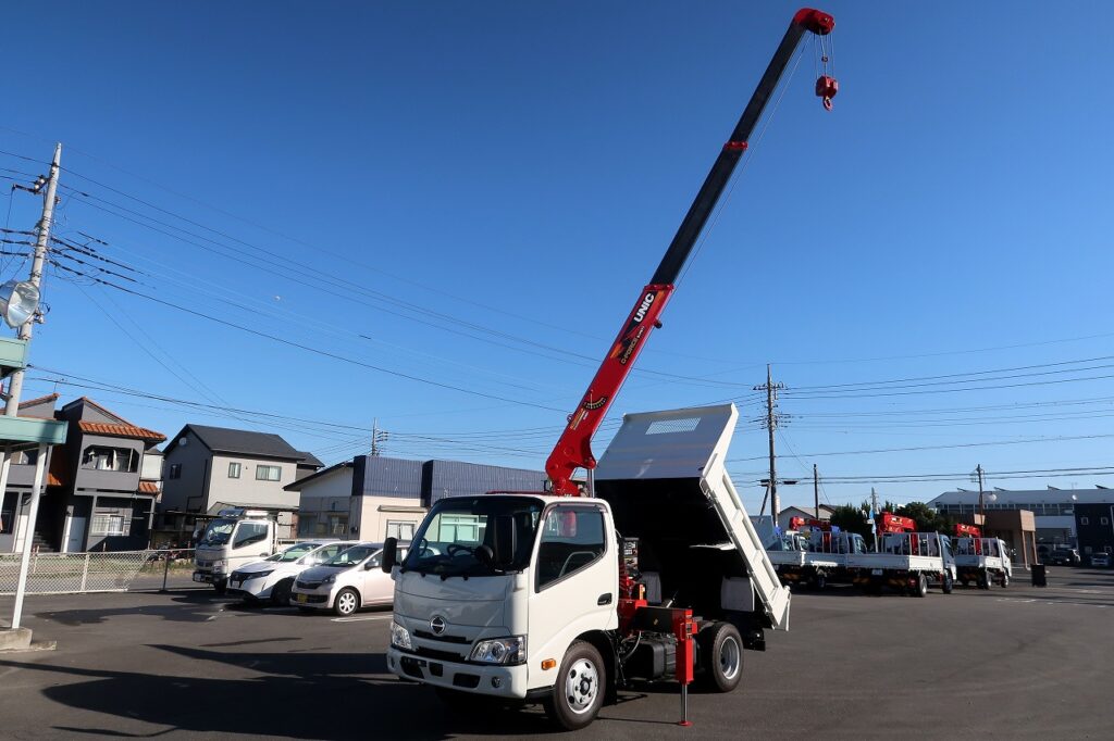 日野 デュトロ 小型 ダンプ クレーン付き(ユニック) 2RG-XZU600Tの中古トラック画像6