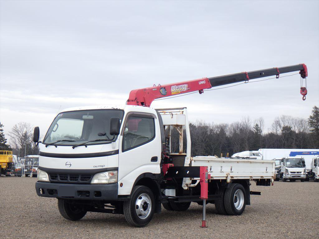 日野 デュトロ 小型 クレーン付き(ユニック) 床鉄板 4段｜画像1