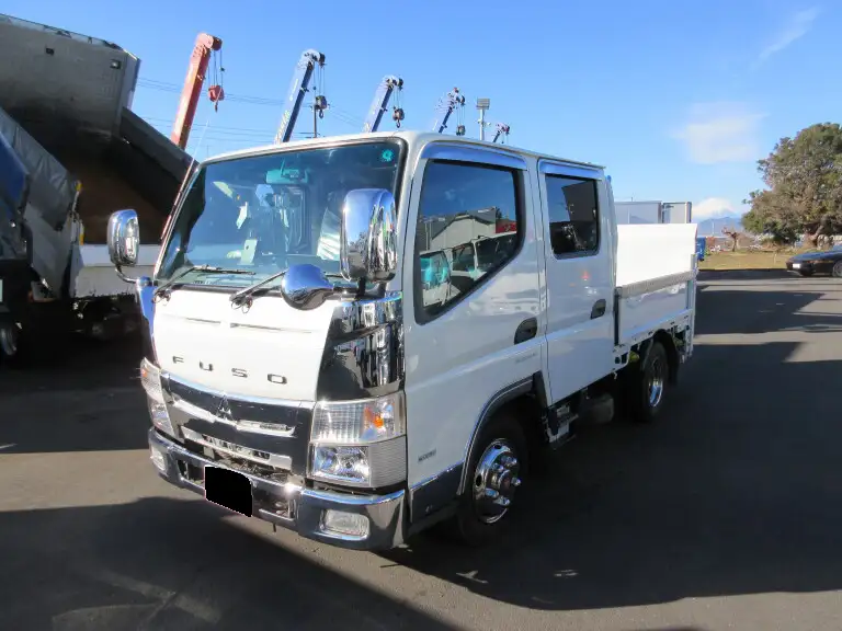 三菱 キャンター 小型 平ボディ Wキャブ パワーゲート の中古トラック【車両No.180555】