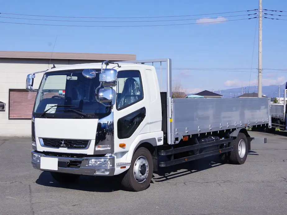 三菱 ファイター 中型/増トン 平ボディ アルミブロック ベッド の中古トラック【車両No.181147】