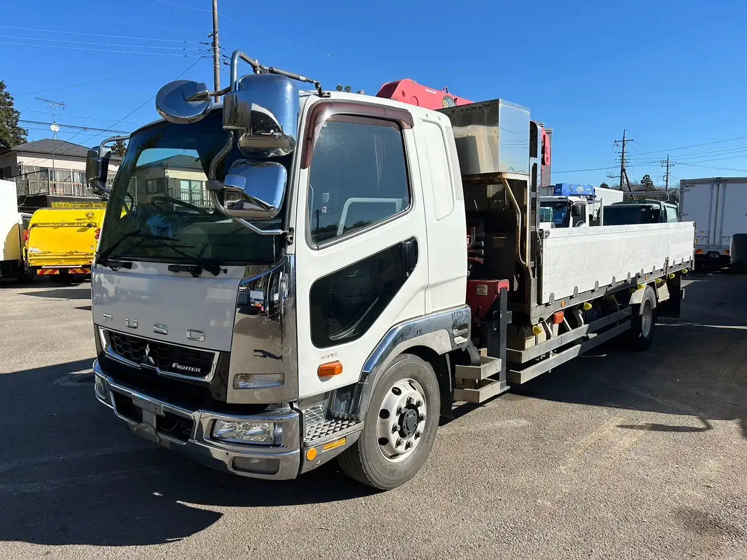 三菱 ファイター 中型/増トン クレーン付 アルミブロック エアサス の中古トラック【車両No.181309】