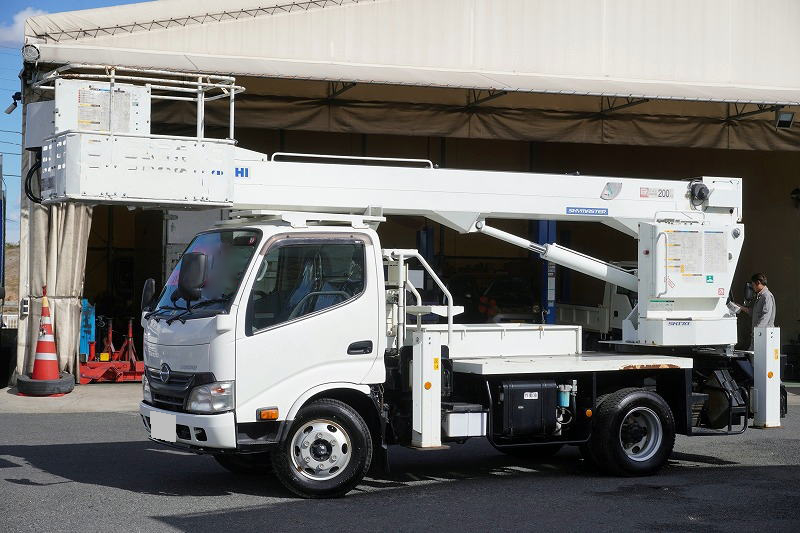 日野 デュトロ 小型 高所・建柱車 高所作業車 TKG-XZU640F｜画像1