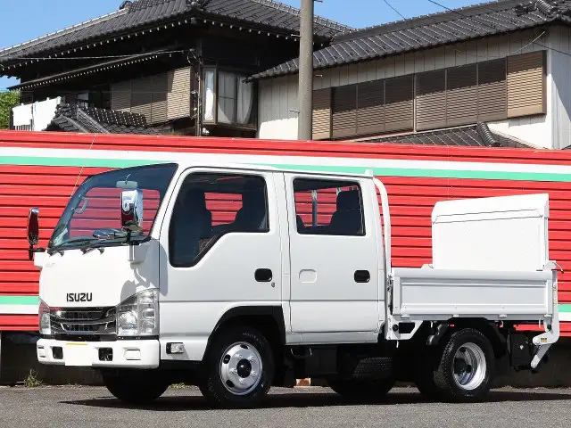 いすゞ エルフ 小型 平ボディ Wキャブ パワーゲート の中古トラック【車両No.181525】