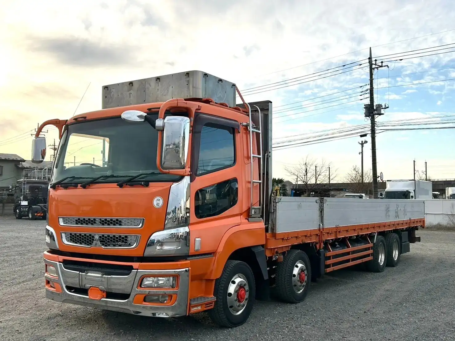 三菱 スーパーグレート 大型 平ボディ アルミブロック エアサス の中古トラック【車両No.181673】
