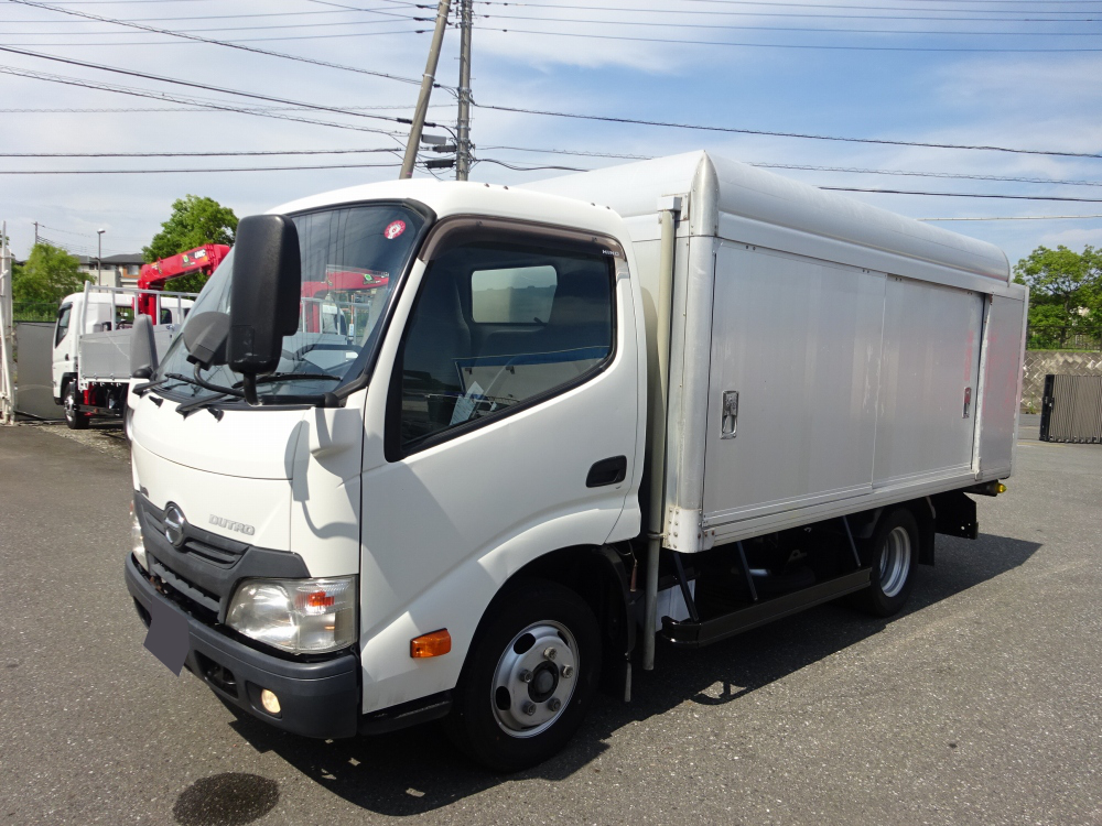 日野 デュトロ 小型 アルミバン ボトルカー サイドドア｜画像1