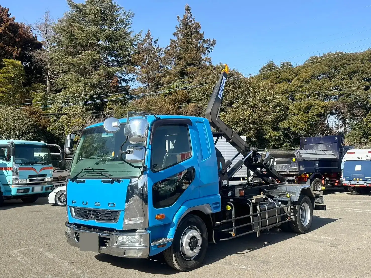 三菱 ファイター 中型/増トン アームロール ツインホイスト ベッド の中古トラック【車両No.182507】