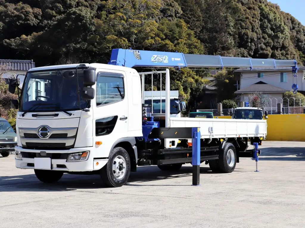 日野 レンジャー 中型/増トン クレーン付 床鉄板 5段 の中古トラック【車両No.182759】