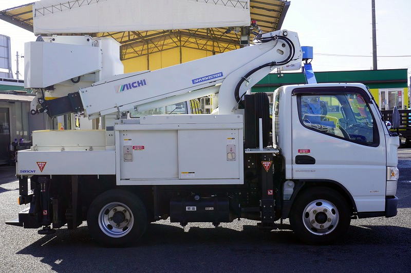 三菱 キャンター 小型 高所・建柱車 高所作業車 電工仕様の中古トラック画像2