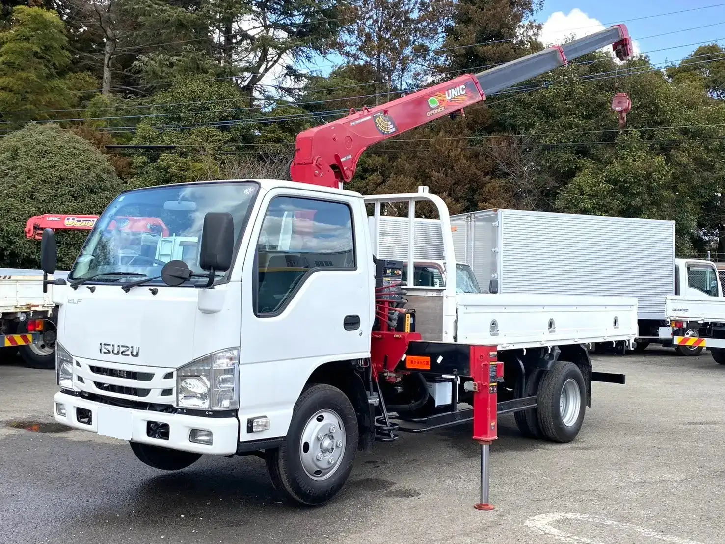 いすゞ エルフ 小型 クレーン付 3段 ラジコン の中古トラック【車両No.183800】