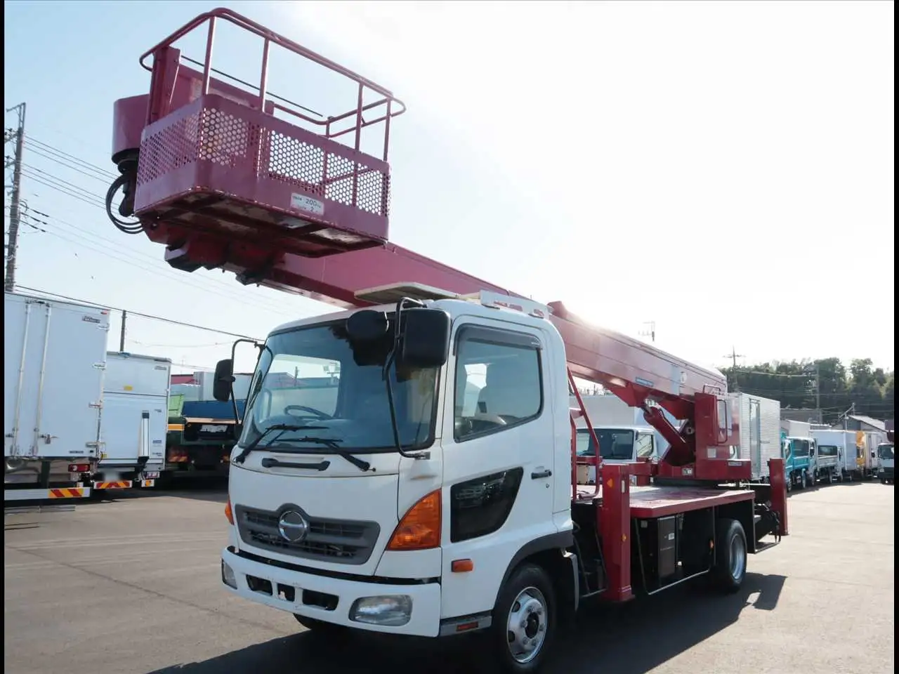 日野 レンジャー 中型/増トン 高所・建柱車 高所作業車 BDG-FC6JGWA の中古トラック【車両No.186745】