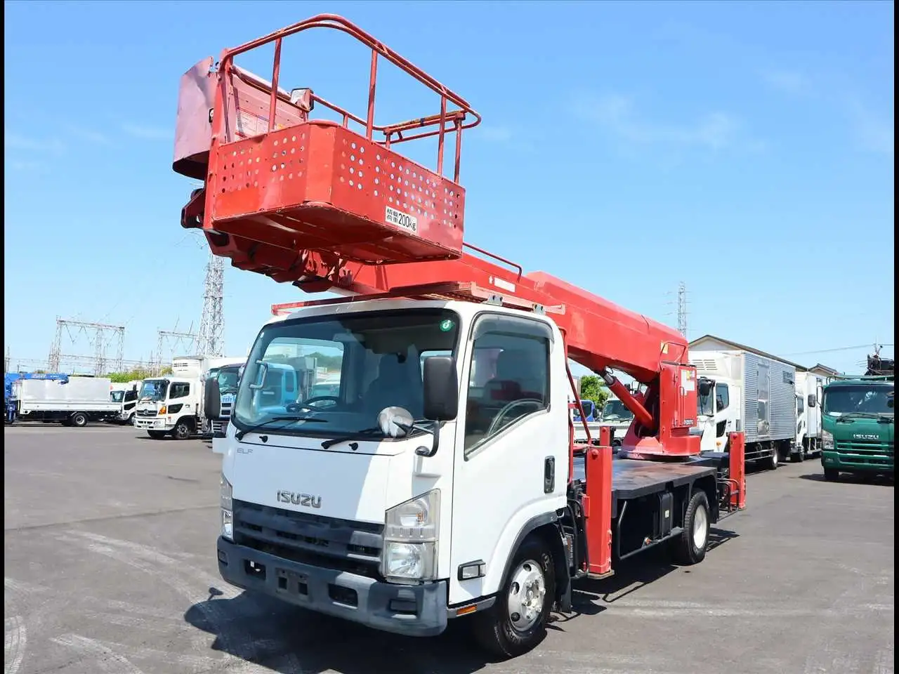 いすゞ エルフ 小型 高所・建柱車 高所作業車 PKG-NPR75N の中古トラック【車両No.186748】