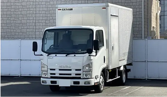 いすゞ エルフ 小型 アルミバン サイドドア TKG-NLR85N｜画像1