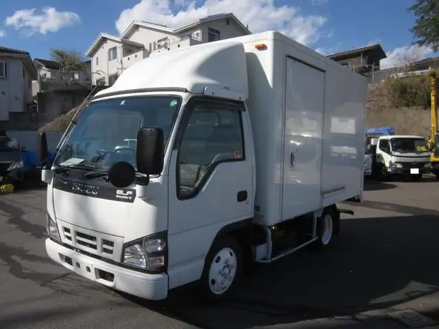 いすゞ エルフ 小型 アルミバン サイドドア シャッター式｜画像1