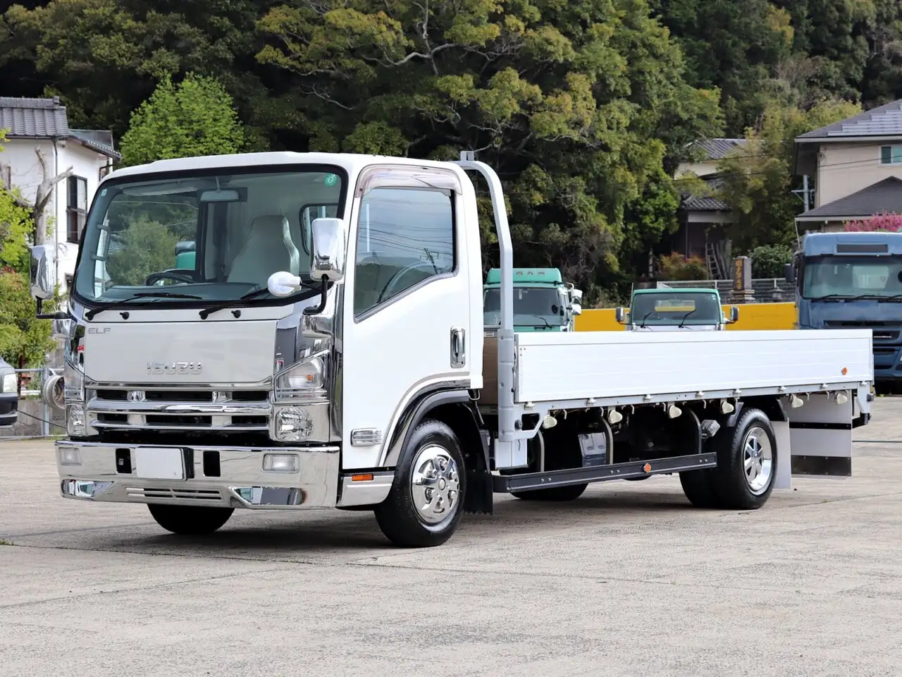 いすゞ エルフ 小型 平ボディ 床鉄板 アルミブロック｜画像1