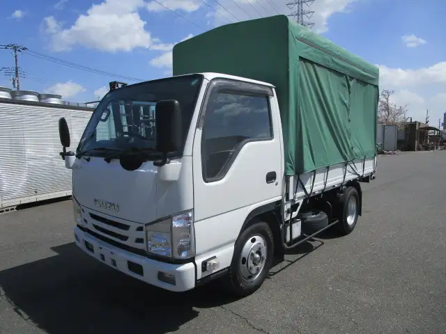 いすゞ エルフ 小型 平ボディ 幌 2RG-NKR88AN｜画像1