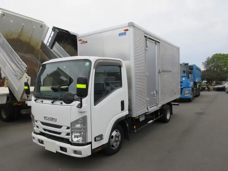 いすゞ エルフ 小型 アルミバン サイドドア TRG-NLR85AN｜画像1