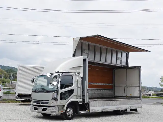 三菱 ファイター 中型/増トン ウイング ベッド PDG-FK61F｜画像1