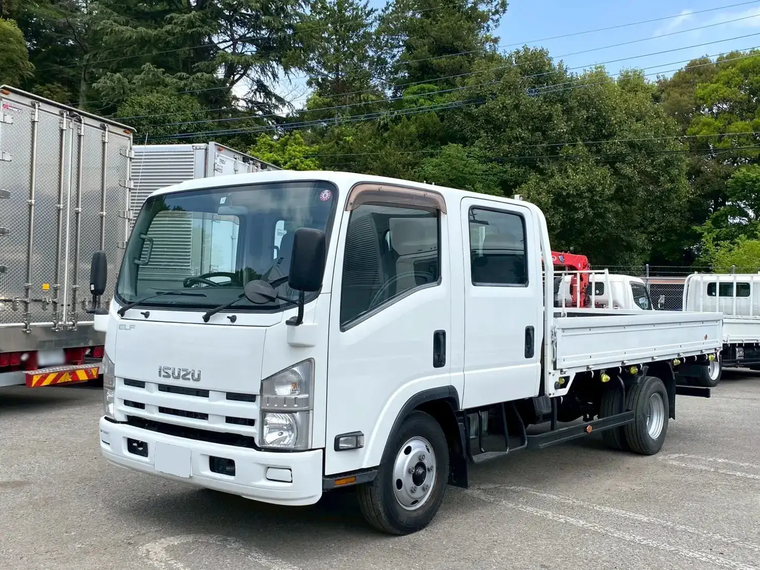 いすゞ エルフ 小型 平ボディ Wキャブ TKG-NPR85AR｜画像1