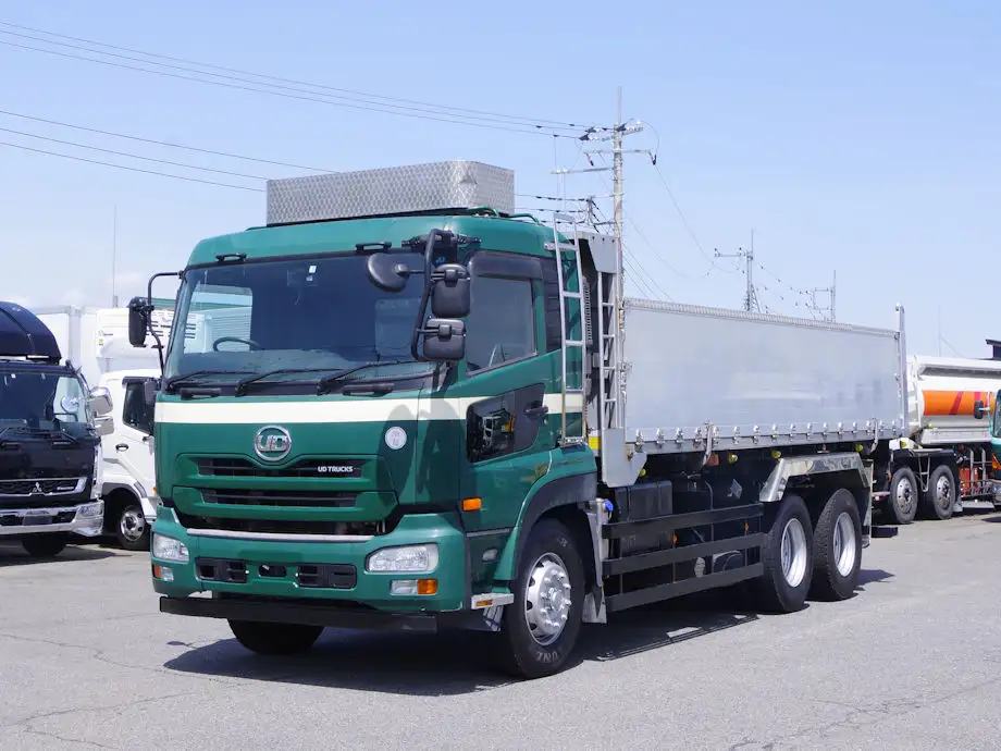 日産UD クオン 大型 ダンプ 土砂禁 ベッド｜画像1