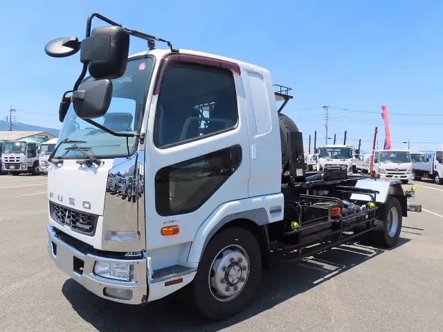 三菱 ファイター 中型/増トン アームロール ツインホイスト ベッド の中古トラック【車両No.187898】