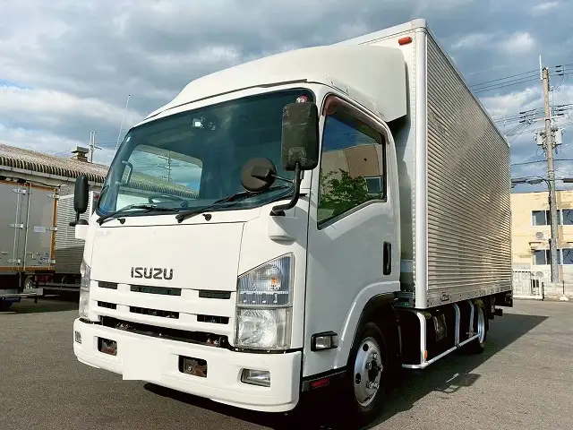 いすゞ エルフ 小型 アルミバン パワーゲート TKG-NNR85AN｜画像1