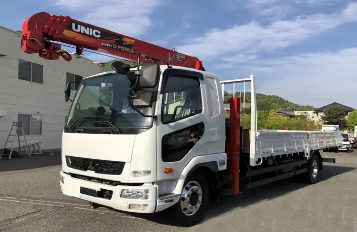 三菱 ファイター 中型/増トン 車両重機運搬 4段クレーン ラジコン の中古トラック【車両No.188031】