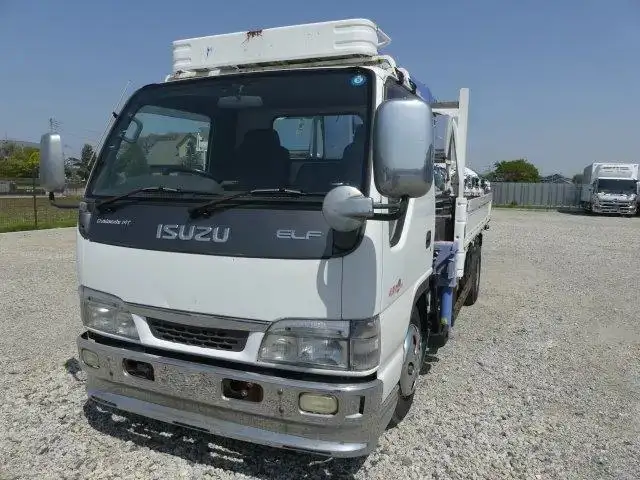 いすゞ エルフ 小型 クレーン付 4段 フックイン｜画像1