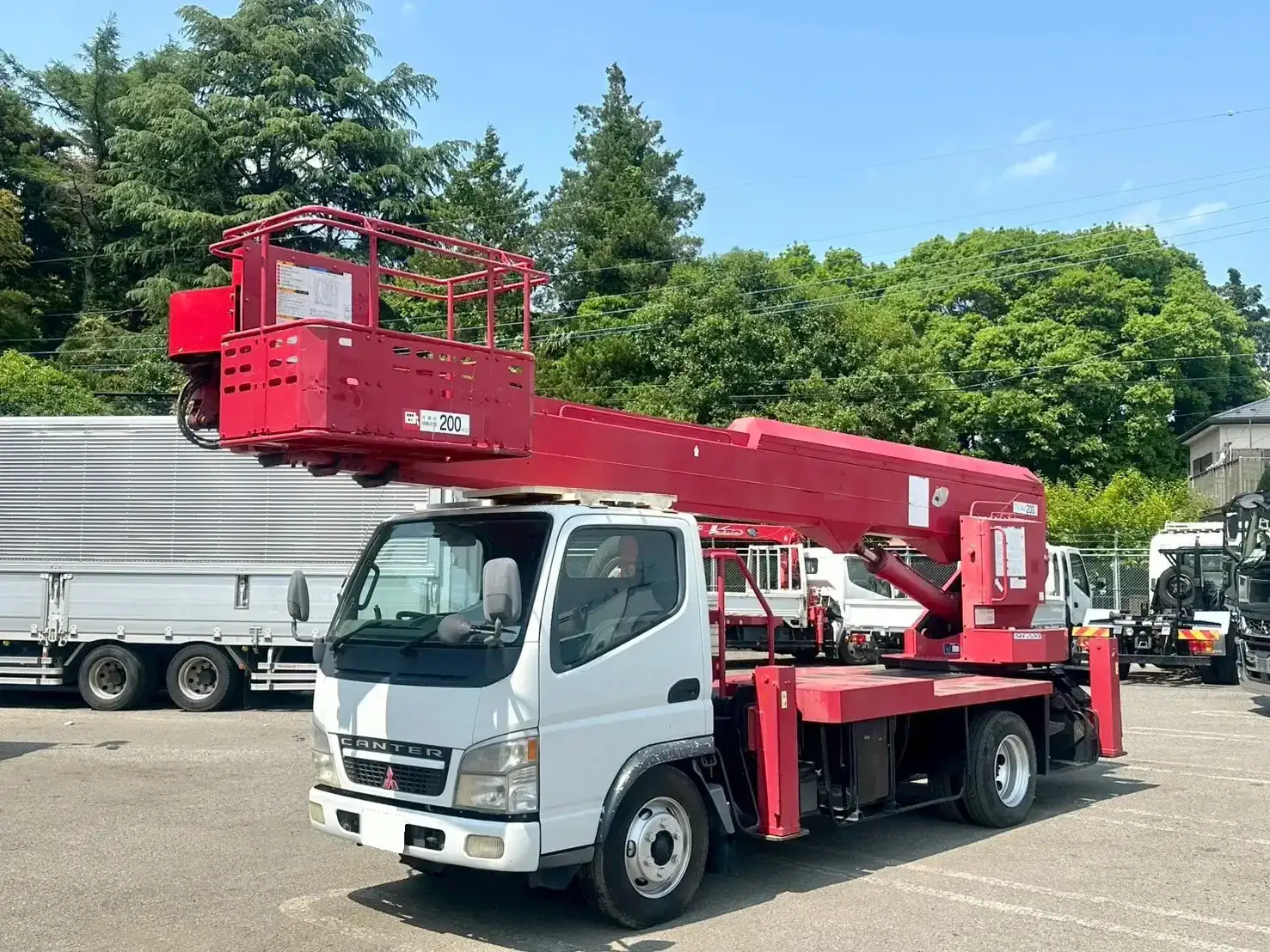 三菱 キャンター 小型 高所・建柱車 高所作業車 PA-FE73DEY の中古トラック【車両No.188471】