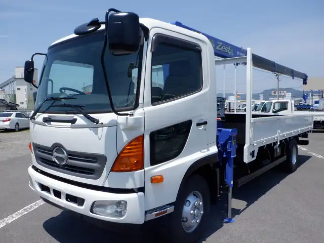 日野 レンジャー 中型/増トン クレーン付 床鉄板 4段 の中古トラック【車両No.189080】