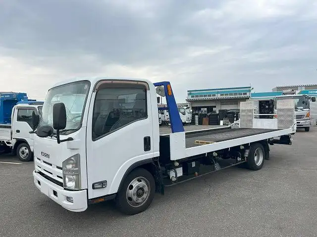 いすゞ エルフ 小型 車両重機運搬 セーフティーローダー TKG
