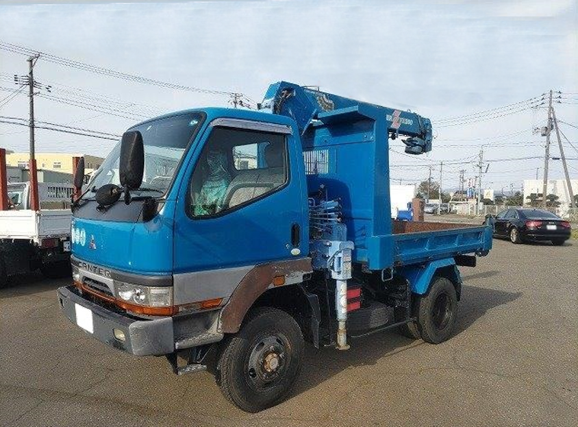 三菱 キャンター 小型 ダンプ クレーン付き KC-FG538BD の中古トラック【車両No.189373】