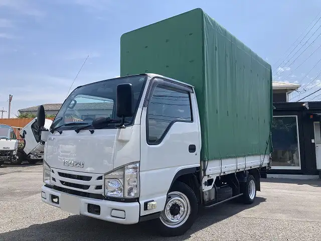 いすゞ エルフ 小型 平ボディ 幌 TRG-NHR85A の中古トラック【車両No.189535】