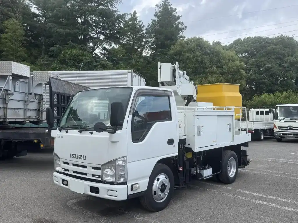 いすゞ エルフ 小型 高所・建柱車 高所作業車 電工仕様 の中古トラック【車両No.189605】