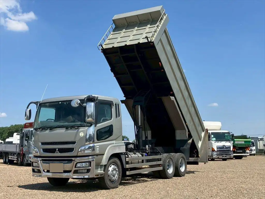 三菱 スーパーグレート 大型 ダンプ 土砂禁 ステンレス張り の中古トラック【車両No.190941】