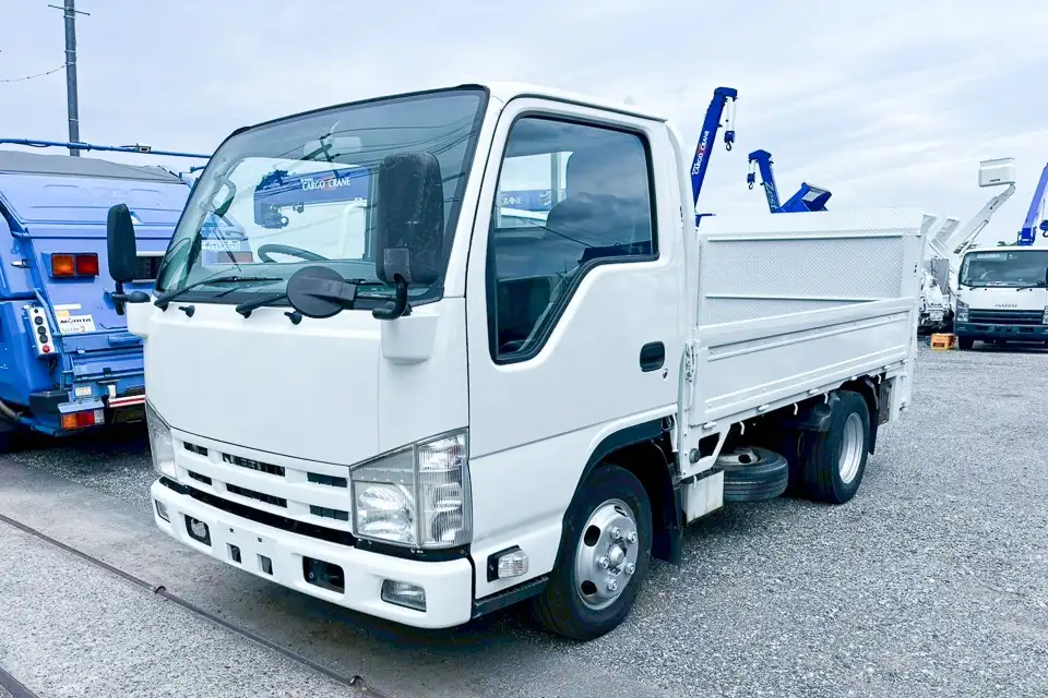 いすゞ エルフ 小型 平ボディ パワーゲート TKG-NJR85A の中古トラック【車両No.191285】