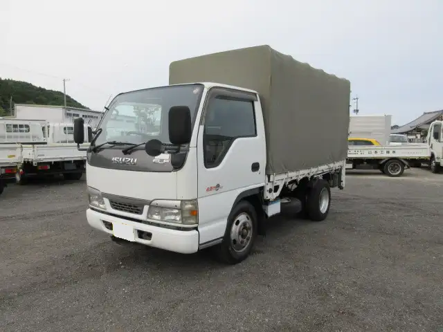 いすゞ エルフ 小型 平ボディ 幌 パワーゲート の中古トラック【車両No.191413】