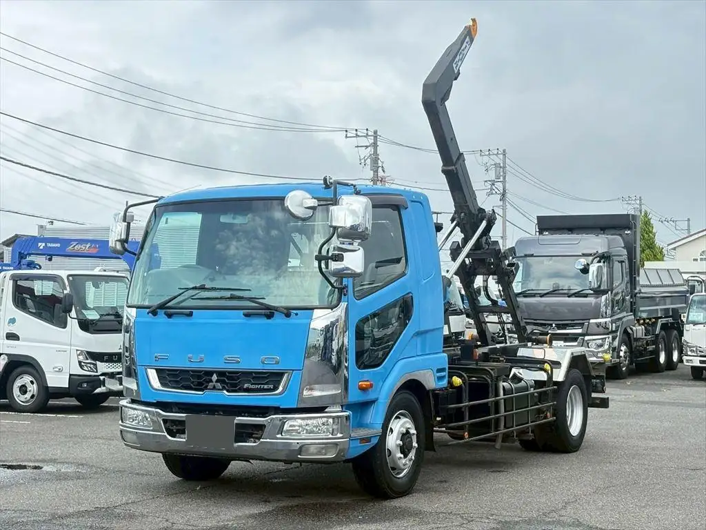 三菱 ファイター 中型/増トン アームロール ツインホイスト ベッド の中古トラック【車両No.192028】
