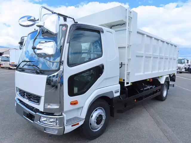 三菱 ファイター 中型/増トン ダンプ 土砂禁 ベッド の中古トラック【車両No.195596】