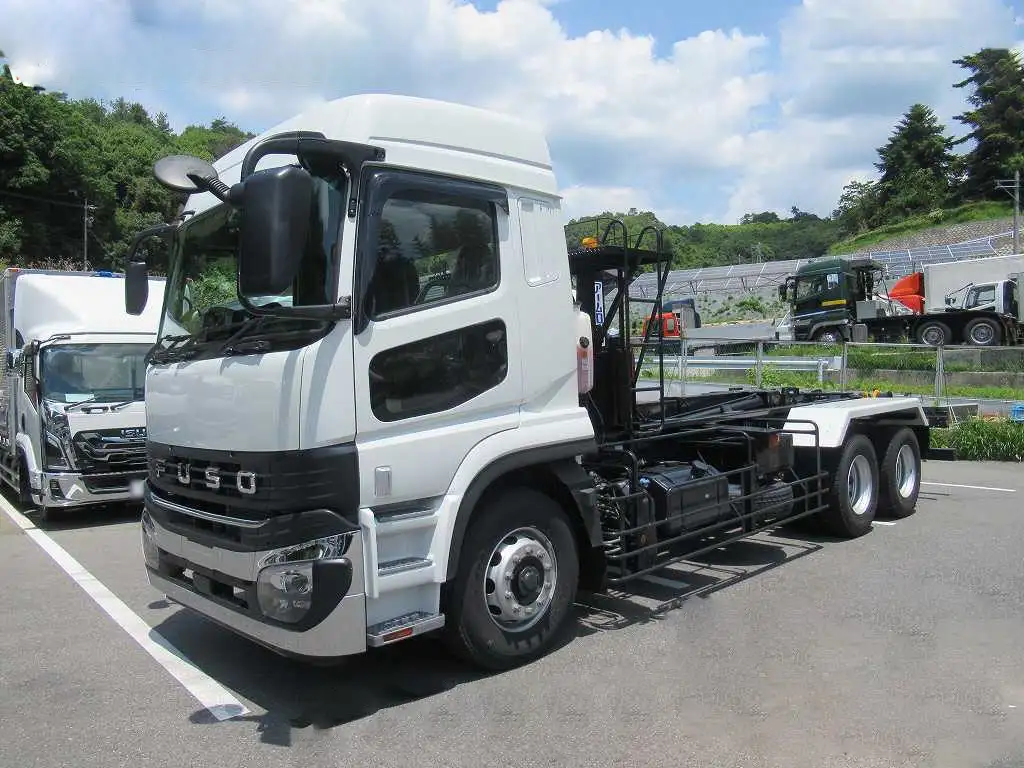 三菱 スーパーグレート 大型 アームロール ハイルーフ ツインホイスト の中古トラック【車両No.195976】