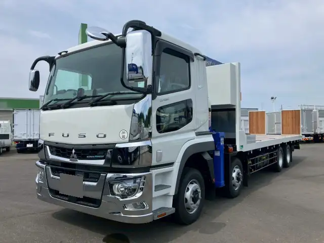 三菱 スーパーグレート 大型 車両重機運搬 4段クレーン ラジコン の中古トラック【車両No.196632】