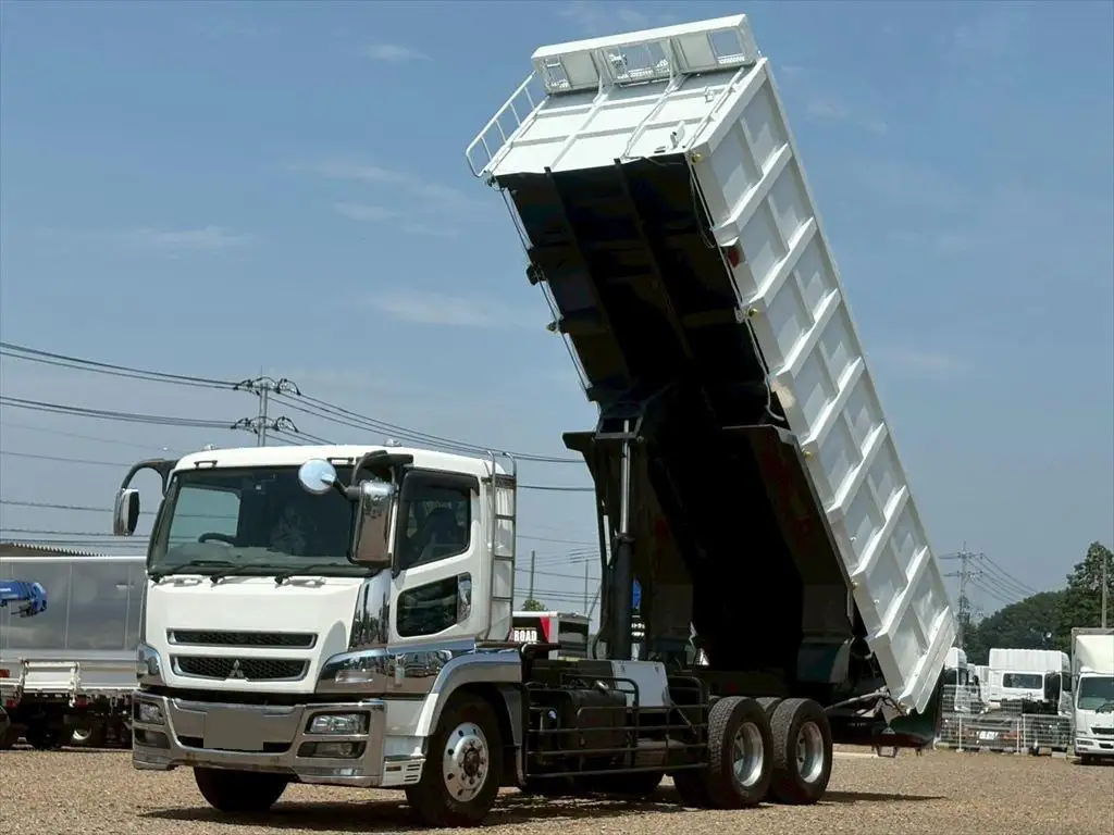 三菱 スーパーグレート 大型 ダンプ 土砂禁 天蓋付き の中古トラック【車両No.197938】