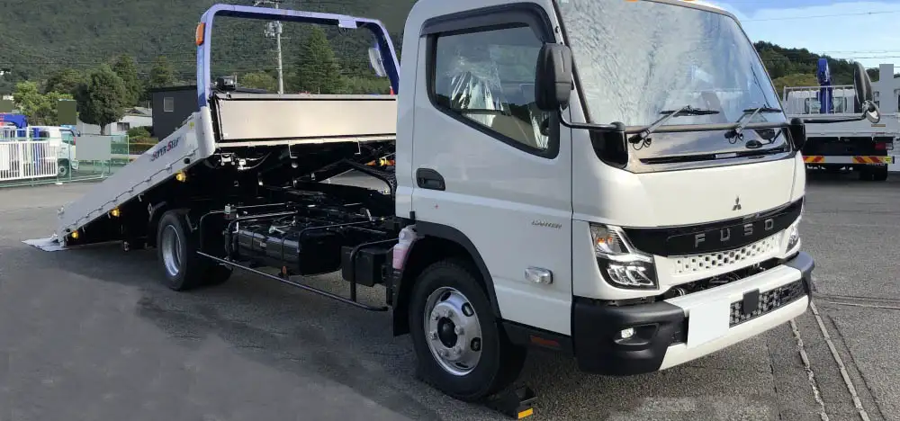 三菱 キャンター 小型 車両重機運搬 ラジコン ウインチ の中古トラック【車両No.198079】