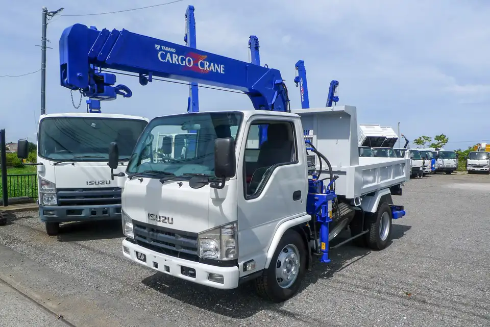いすゞ エルフ 小型 ダンプ クレーン付き SKG-NKR85N の中古トラック【車両No.198550】