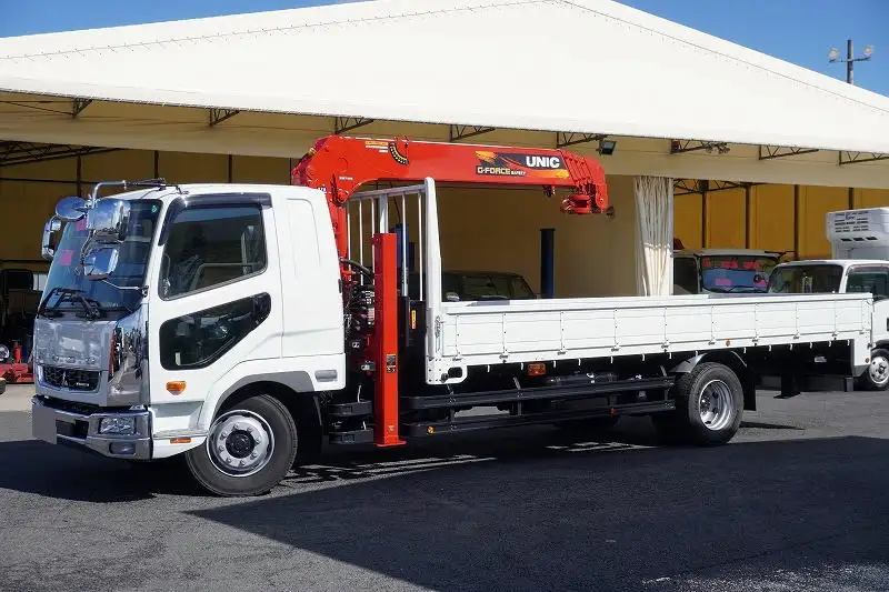 三菱 ファイター 中型/増トン 車両重機運搬 5段クレーン ラジコン の中古トラック【車両No.198765】